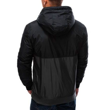 Udobna prehodna jakna v črni barvi C447