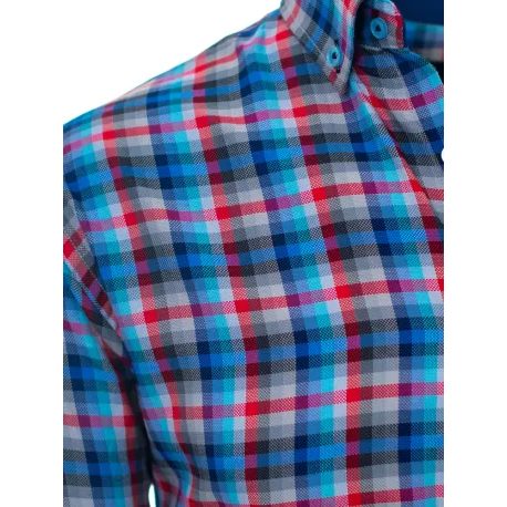 Trendovska večbarvna srajca z dolgim rokavom