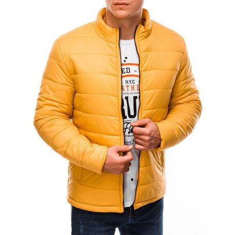 Gorčična prehodna jakna brez kapuce C526