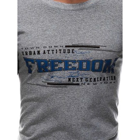 Siva bombažna majica Freedom S1586