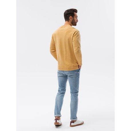 Trendovski pulover v barvi gorčice B1173
