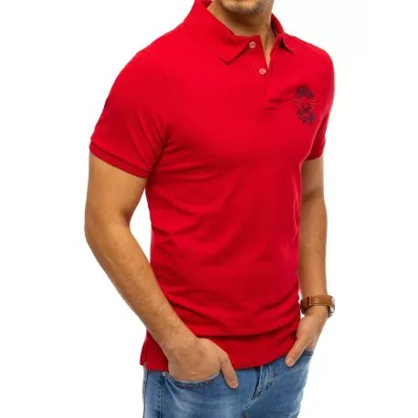 Udobna polo majica v rdeči barvi