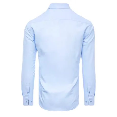 Elegantna srajca v azurno modri barvi