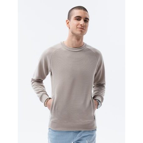 Rjav stilski pulover B1156