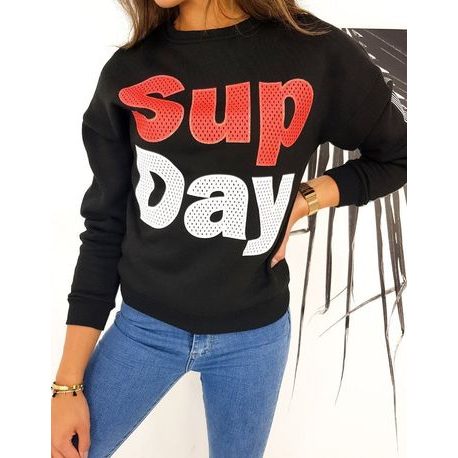 Ženska jopica Sup Day v črni barvi