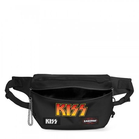 Črna torbica za okoli pasu omejena edicija Eastpak Kiss Brand