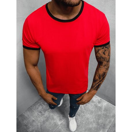 Moška rdeča majica s črnim robom O/1177Z