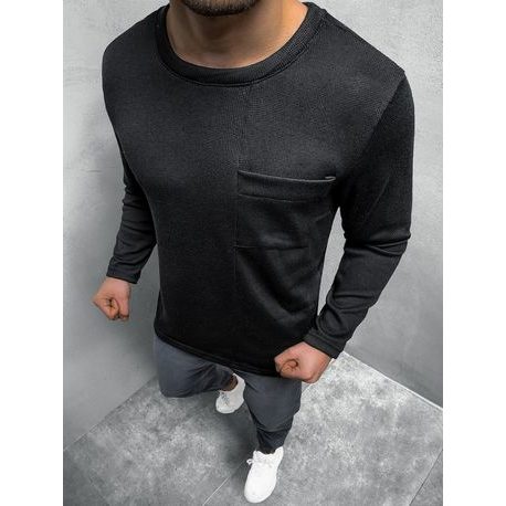 Zanimiv pulover v črni barvi O/20379