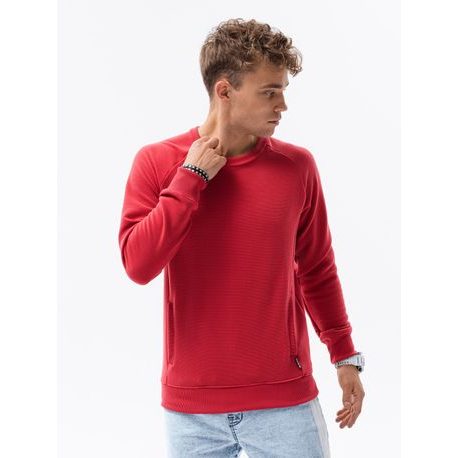 Rdeč stilski pulover B1156