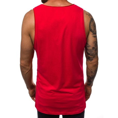 Rdeča moška majica z izrazitim potiskom O/1259Z