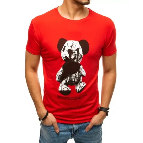 Rdeča majica s potiskom Medvedek