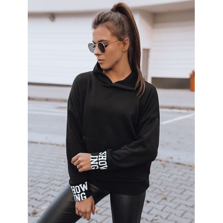 Stilski črn ženski pulover Showing