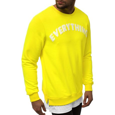 Moški pulover EVERYTHING neon rumen B/181905XZ