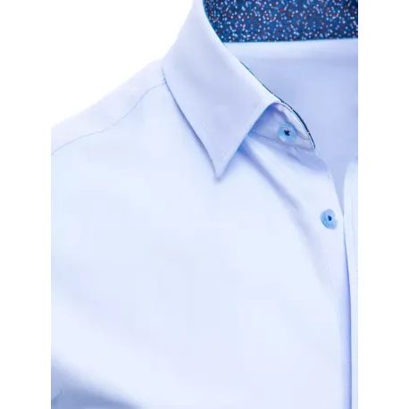 Elegantna srajca v azurno modri barvi