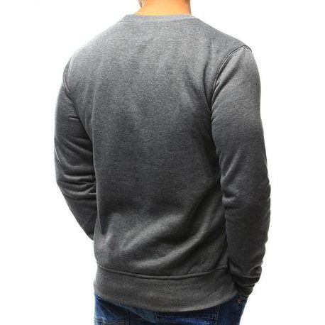 Antracit pulover brez kapuce