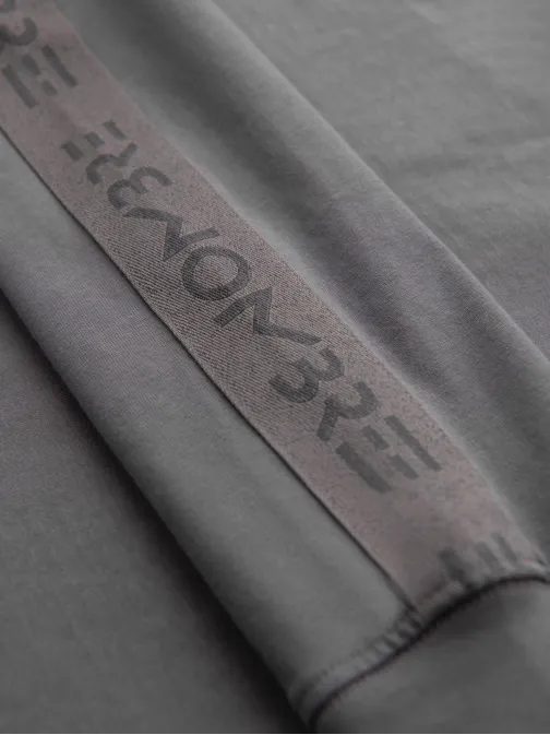 Privlačna siva majica z dolgimi rokavi V5 LSCL-0127