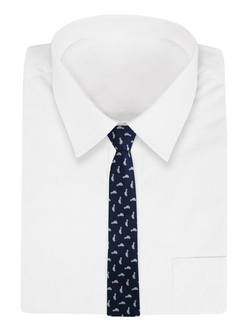 Granat kravata z originalnim vzorcem