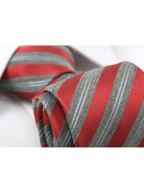 Siva kravata s črtami - Pravimoski.si