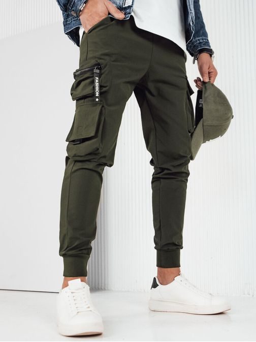 Originalne zelene moške cargo jogger hlače