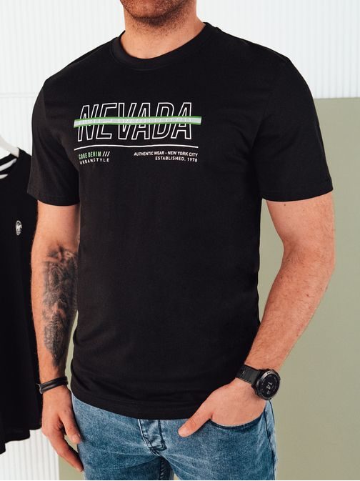 Črna majica za moške NEVADA