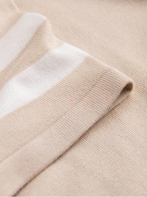 Trendovska bež polo majica V4 POSS-0118