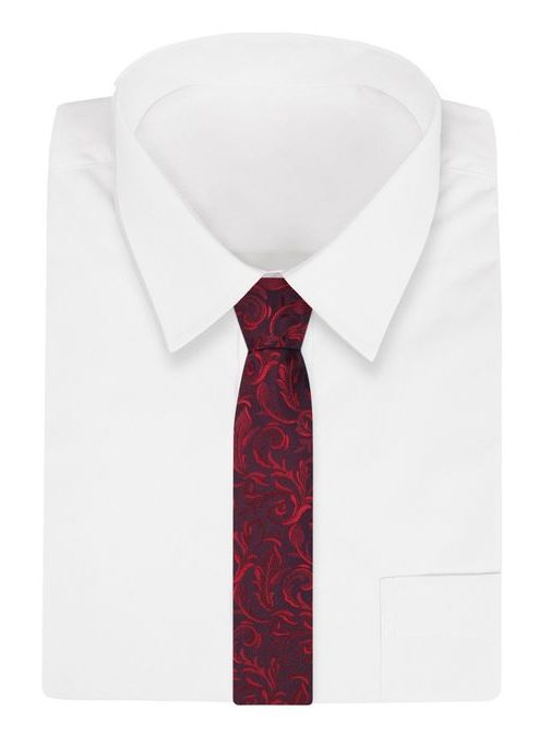 Čudovita vzorčasta bordo kravata