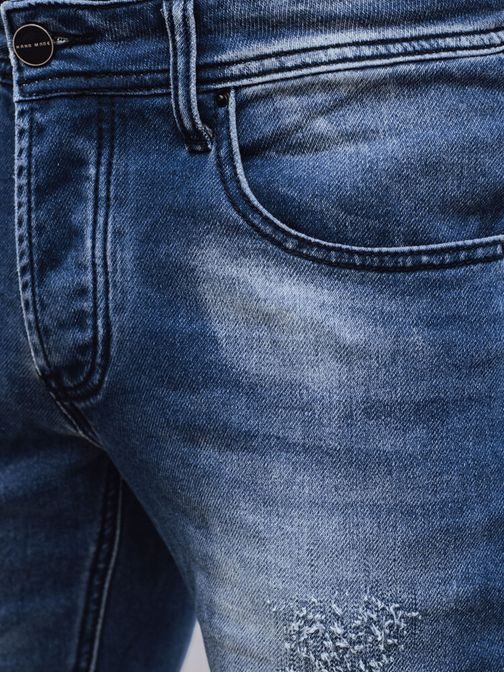 Zanimive modre moške kavbojke