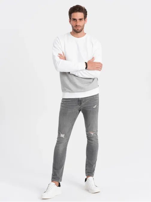 Nenavadna jopa v sivi barvi V1 OM-SSNZ-0130