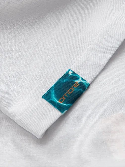 Bel brezrokavnik s poletnim motivom V2 TSTT-0191