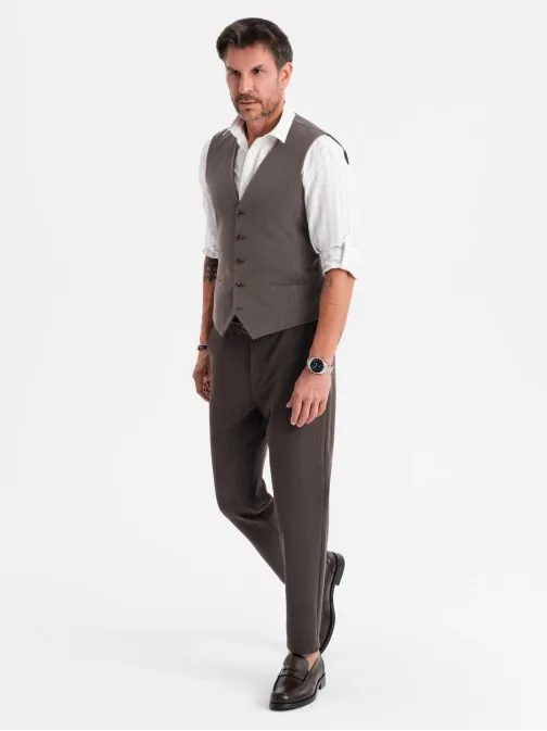 Eleganten moški grafitni telovnik V2 BLZV-0143