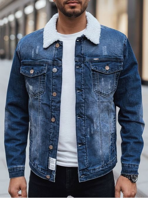 Originalna modra prehodna jeans jakna