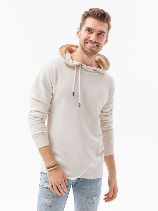 Stilski pulover v beli barvi B1187