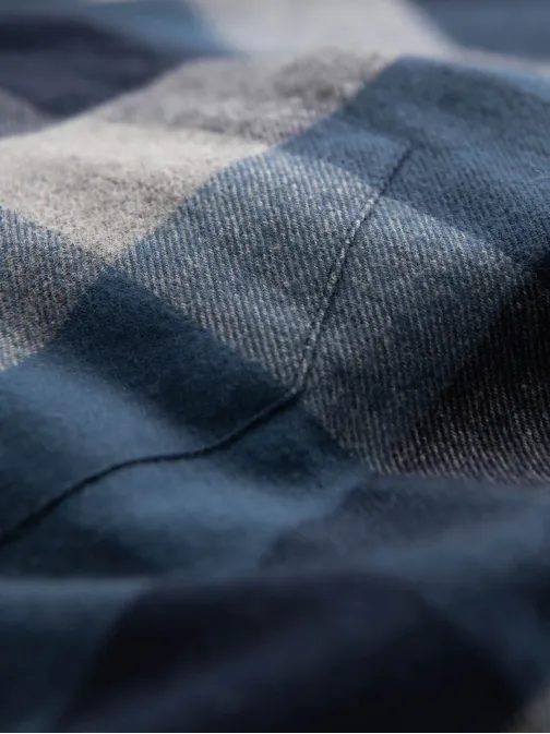 Originalna flanelna karo modra srajca V4 SHCS-0150