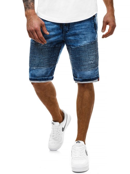 MOŠKE JEANS KRATKE HLAČE MODRE OZONEE RF/HY320/2