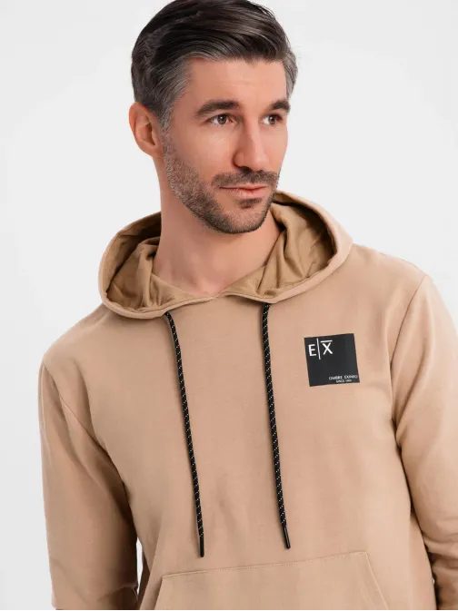 Rjava moška trenerska obleka (majica + trenirka) V3 Z107