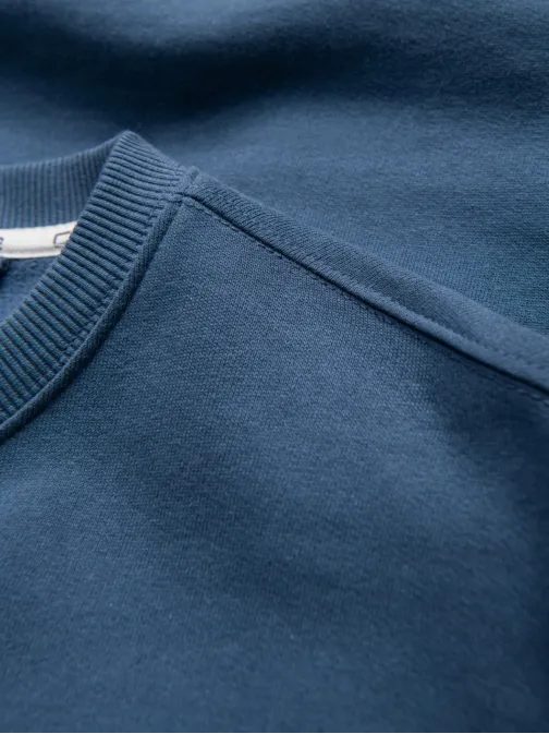 Osnovni temno moder pulover brez kapuce V4 SSBN-0175