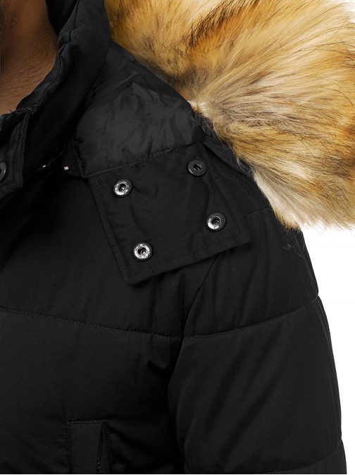 Modna črna zimska jakna JD/336Z