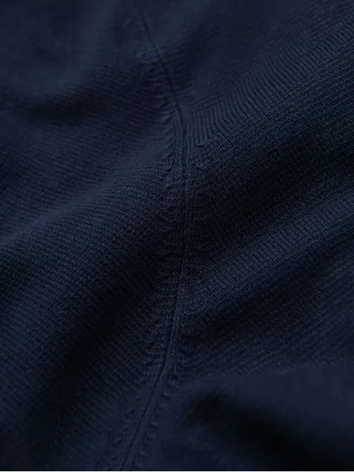 Modra moška pletena majica V1 TSCT-0252