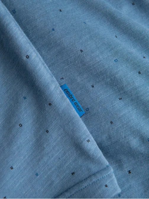 Modra majica z barvnimi črkami V4 TSFP-0185