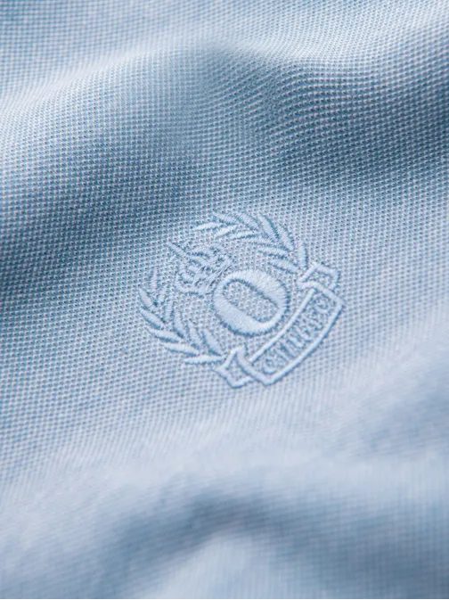 Modra polo majica s kontrastnim ovratnikom V3 POSS-0109