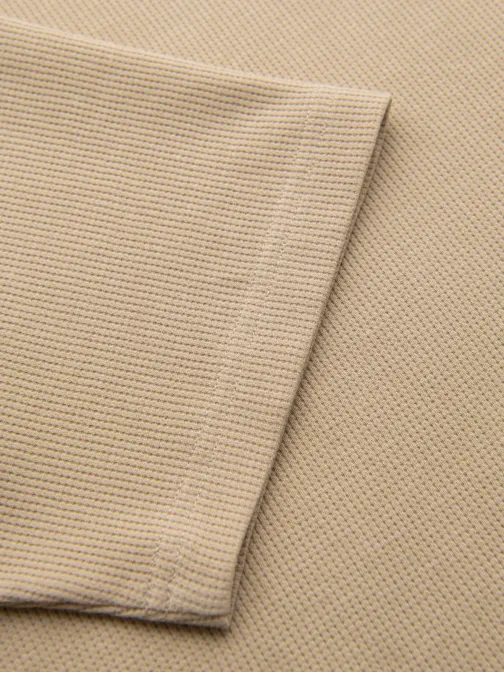 Moška pletena majica peščene barve V2 TSCT-0197