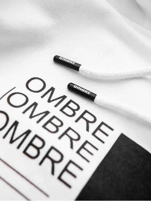 Zanimiv bel pulover z napisom V1 SSPS-0152