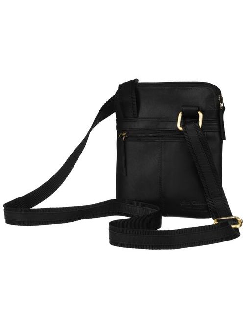 Praktičn amoška torba za čez rame Peterson v črni barvi