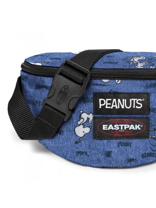 Omejena edicija modro-vijolična torbica za okoli pasu Eastpak Peanuts Snoopy