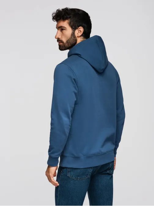 Modna modra majica s kapuco SSBN-0270