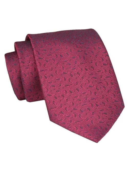 Bordo kravata s paisley vzorcem Angelo di Monti