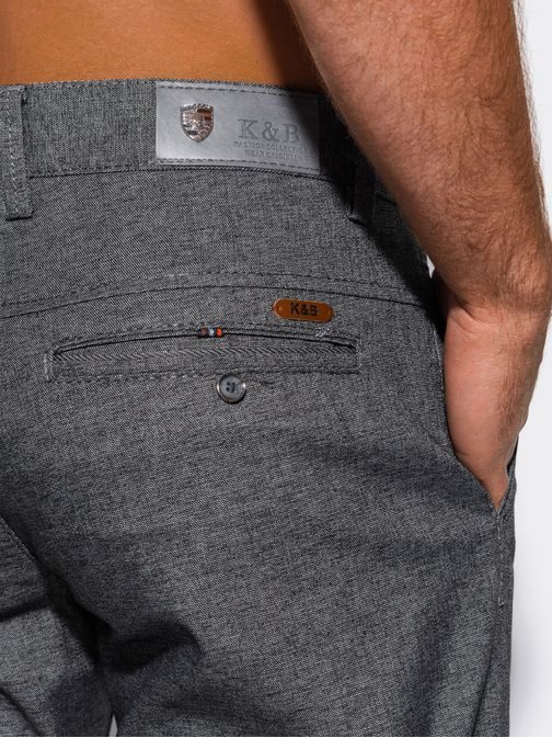 Elegantne sive chinos hlače P1269