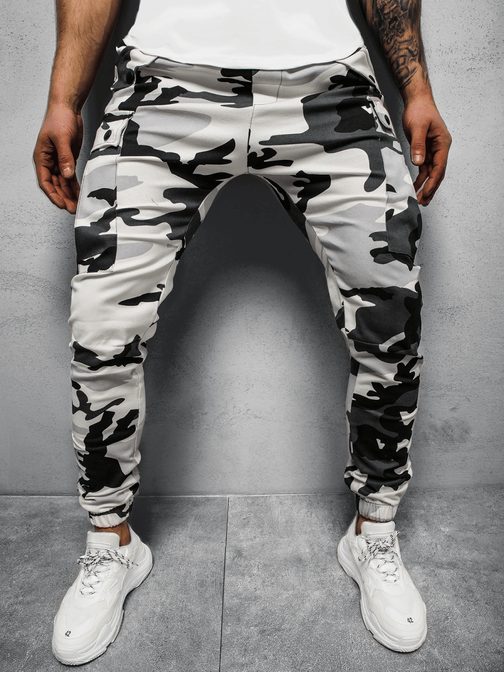 Originalne army črno-bele jogger hlače A/1005