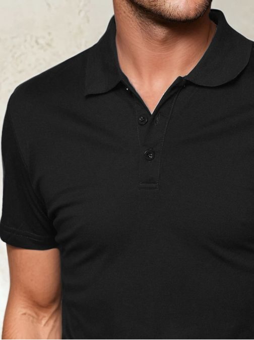 Modna črna polo majica