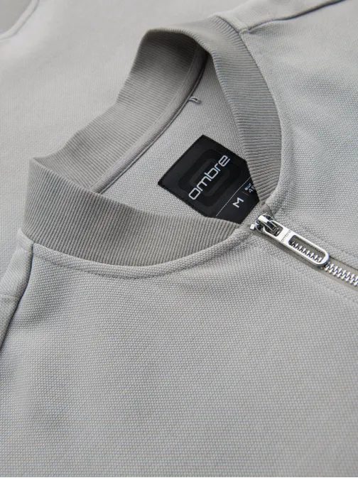 Elegantna moška siva jopa v4 om-sszp-0238